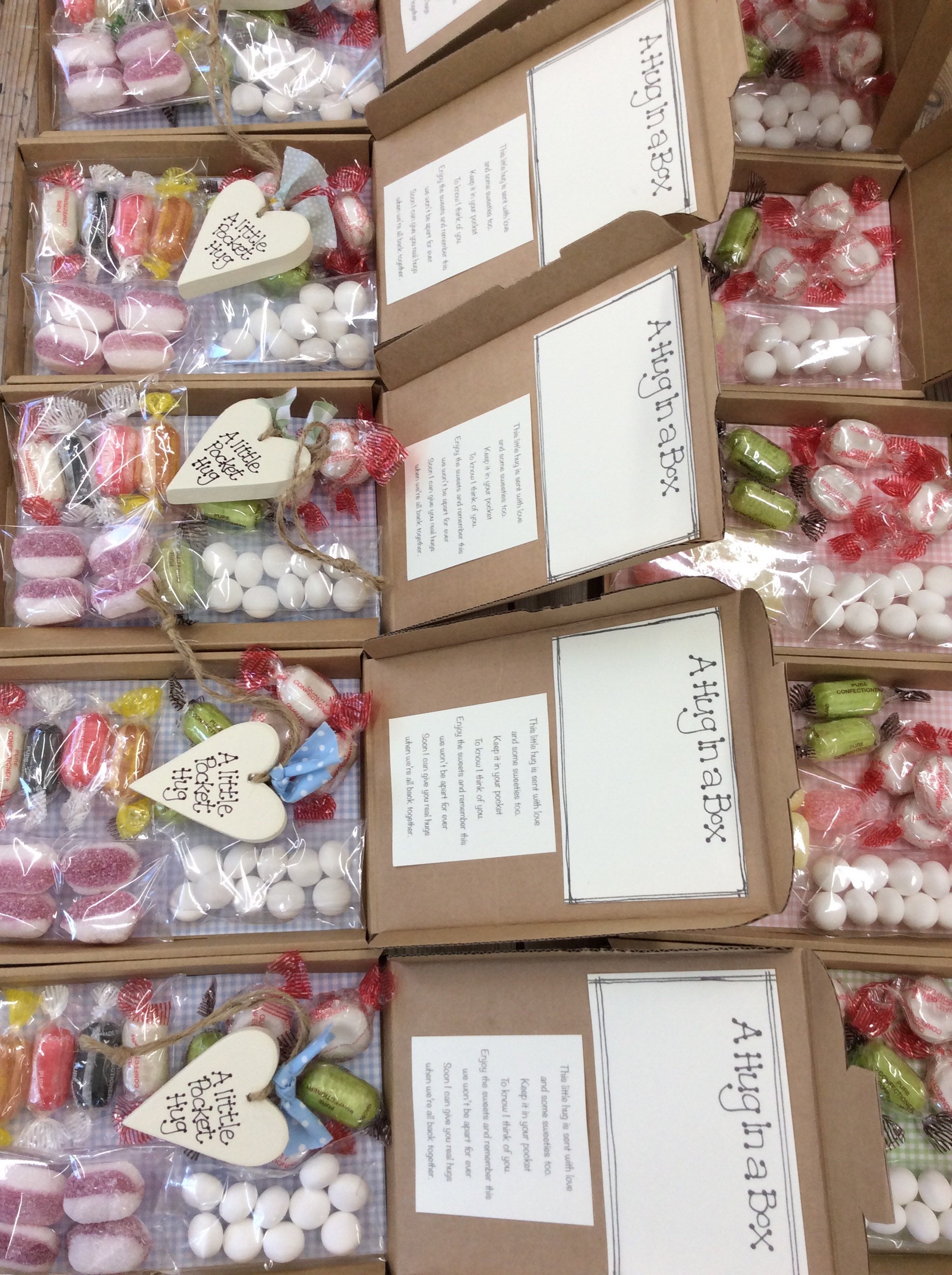 A hug in a box pocket hug pocket hug in a box sweetie gift. Etsy