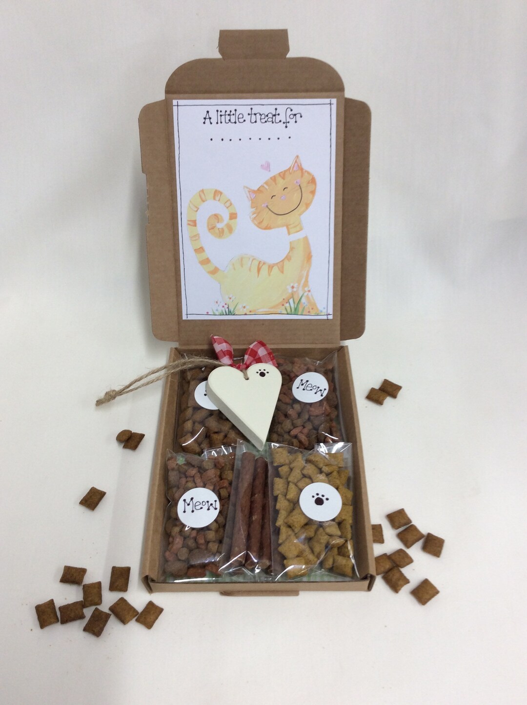 Cat Treat Box Kitty Treats Treats Cat Birthday Gift Cat Etsy UK