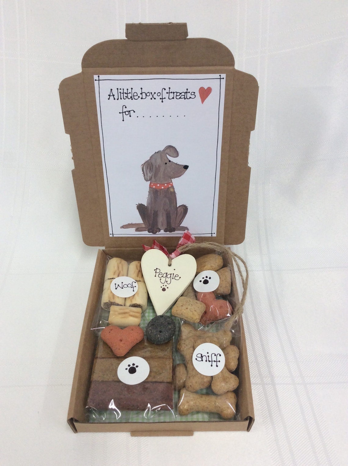 Dog Treats Dog Treat Gift Box Dogs I Love My Dog Happy Etsy