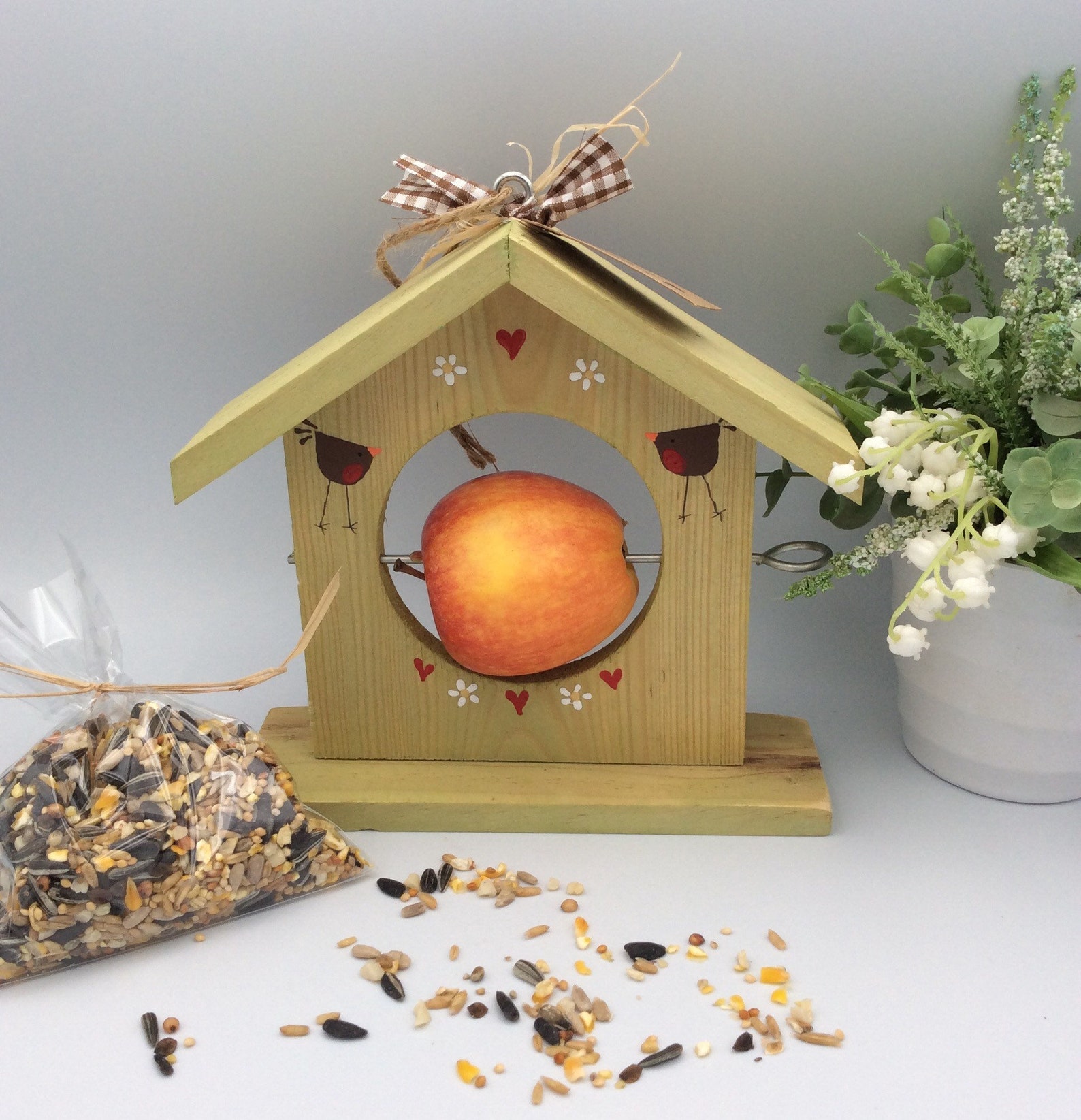 Bird feeder personalised bird feeder bird lovers gift set Etsy