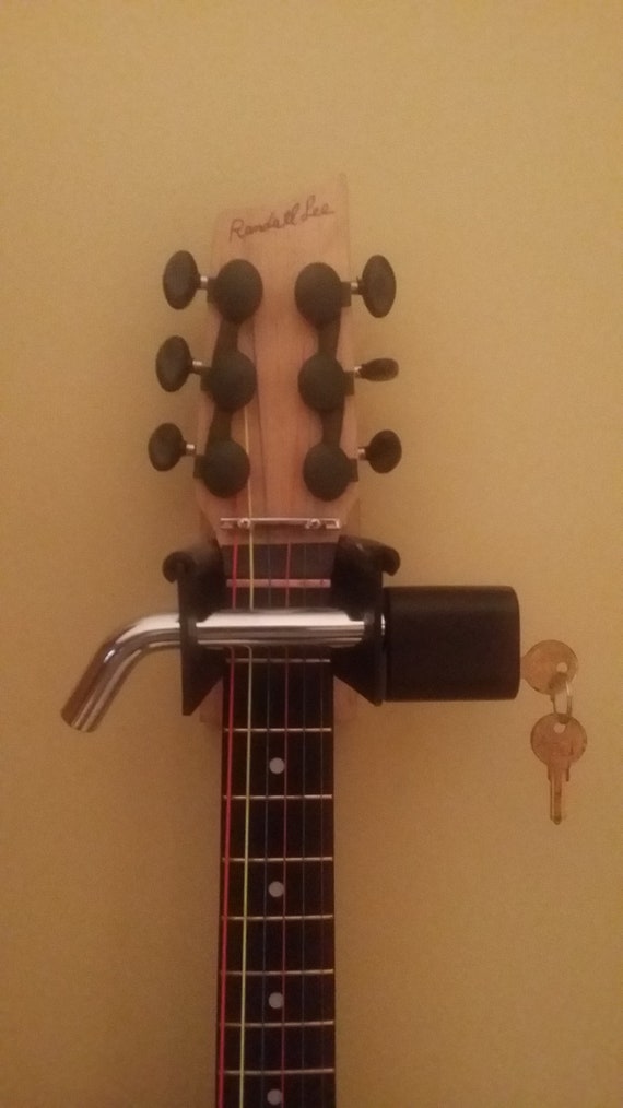 Guitarhitch Wall Hanger Mount Lock Security for Guitar Lockable 