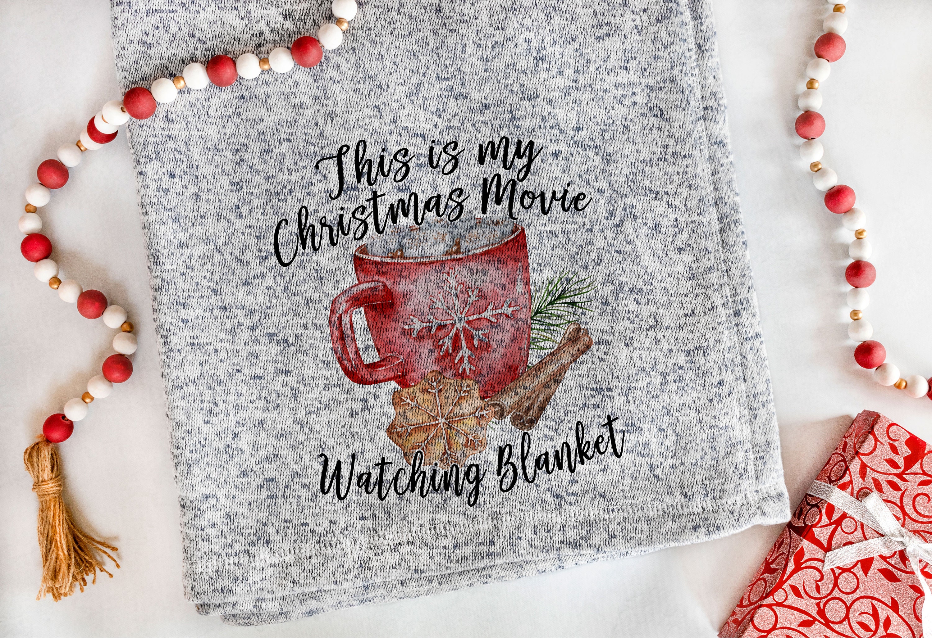 Hot Chocolate Watching Blanket Sublimation Ready to Press Etsy