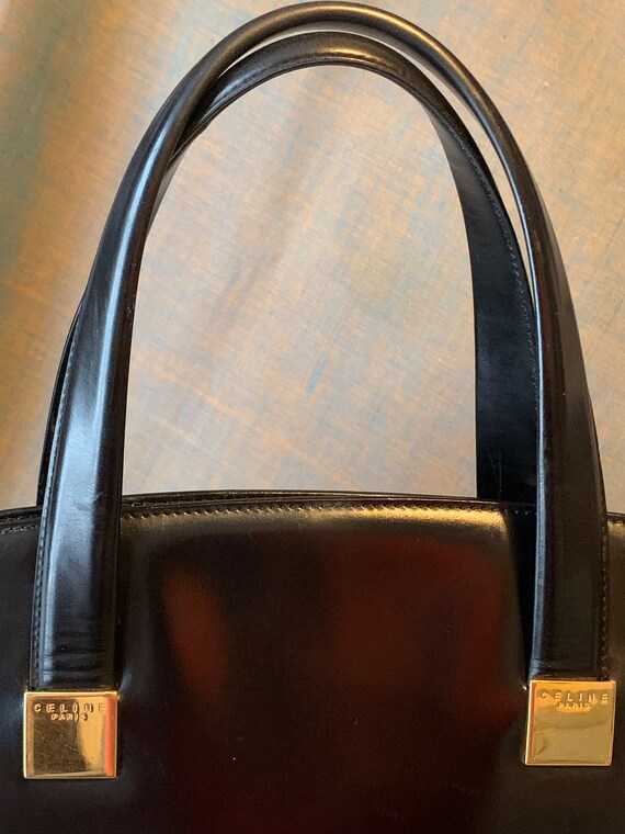 Bolsa de Celine negra en caja encerada Etsy Mexico