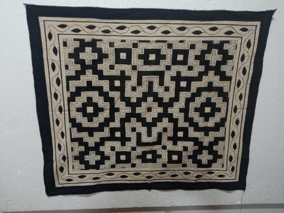 Kene Design Shipibo Native Old Kene Design Cloth 109 - Etsy