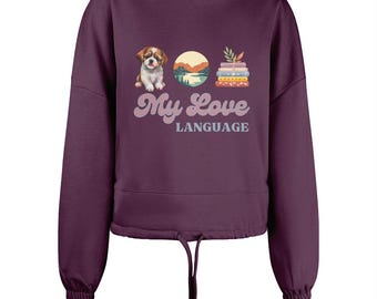 Women's Cropped Oversized Hoodie