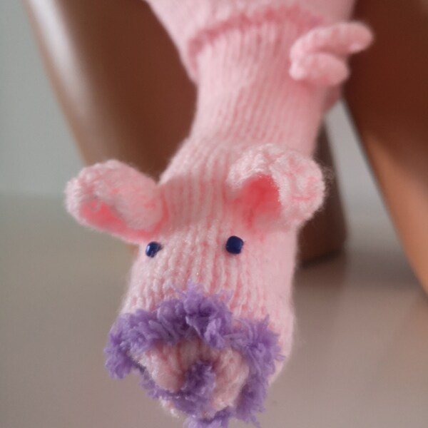 Cadeau amusant - String rose fantaisie tricoté Little Piggy WillyWarmer pour hommes