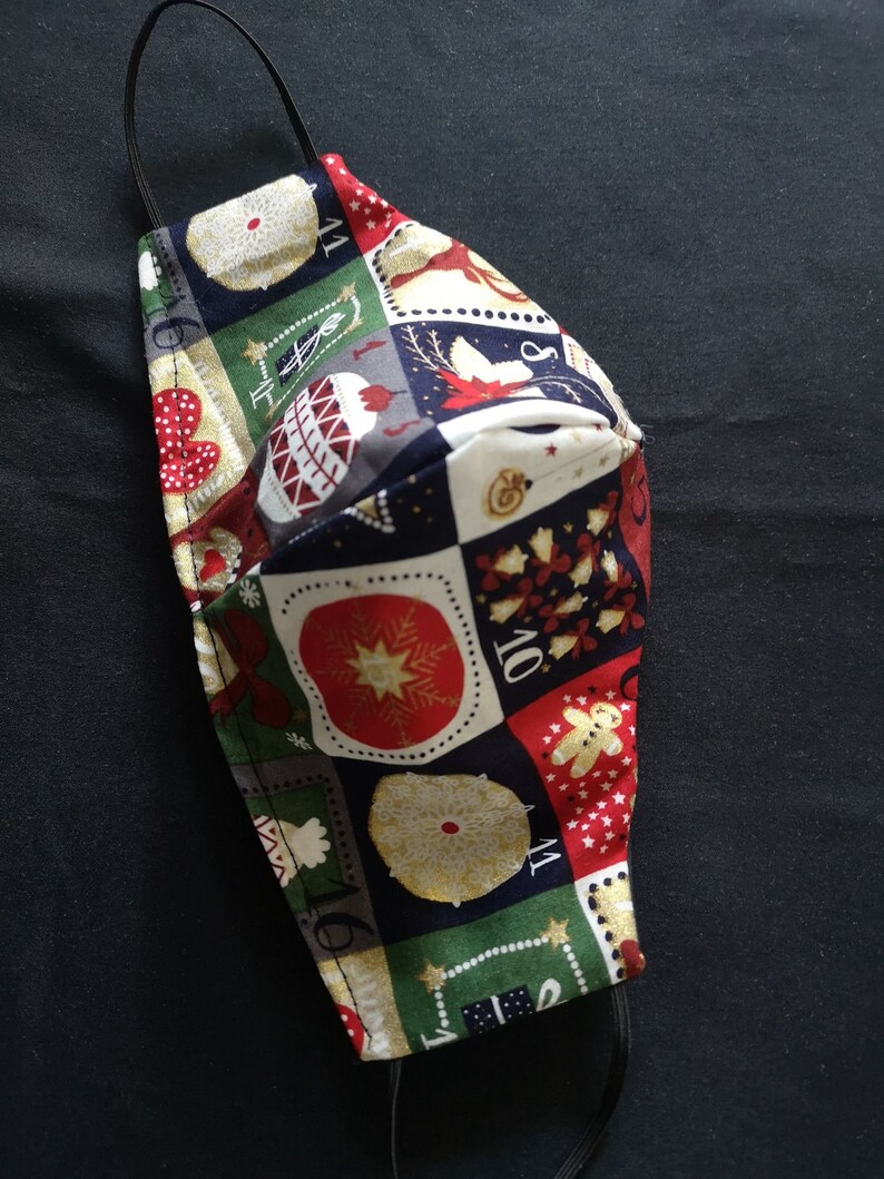 Adult Advent Calendar Christmas Handmade Face Mask Masque 100 Etsy