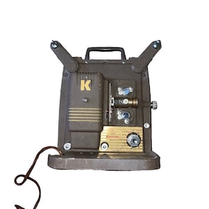 Vintage Keystone 100G Antique 8mm Film Projector 1950s Movie Projector with Carrying Case & Take-up Reel (Fully Functional, Ready to Use!)