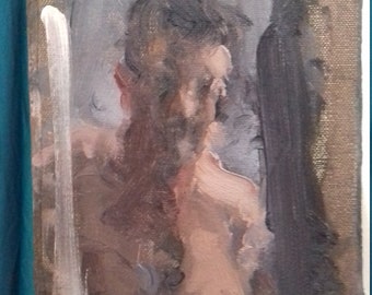 portrait with bare chest