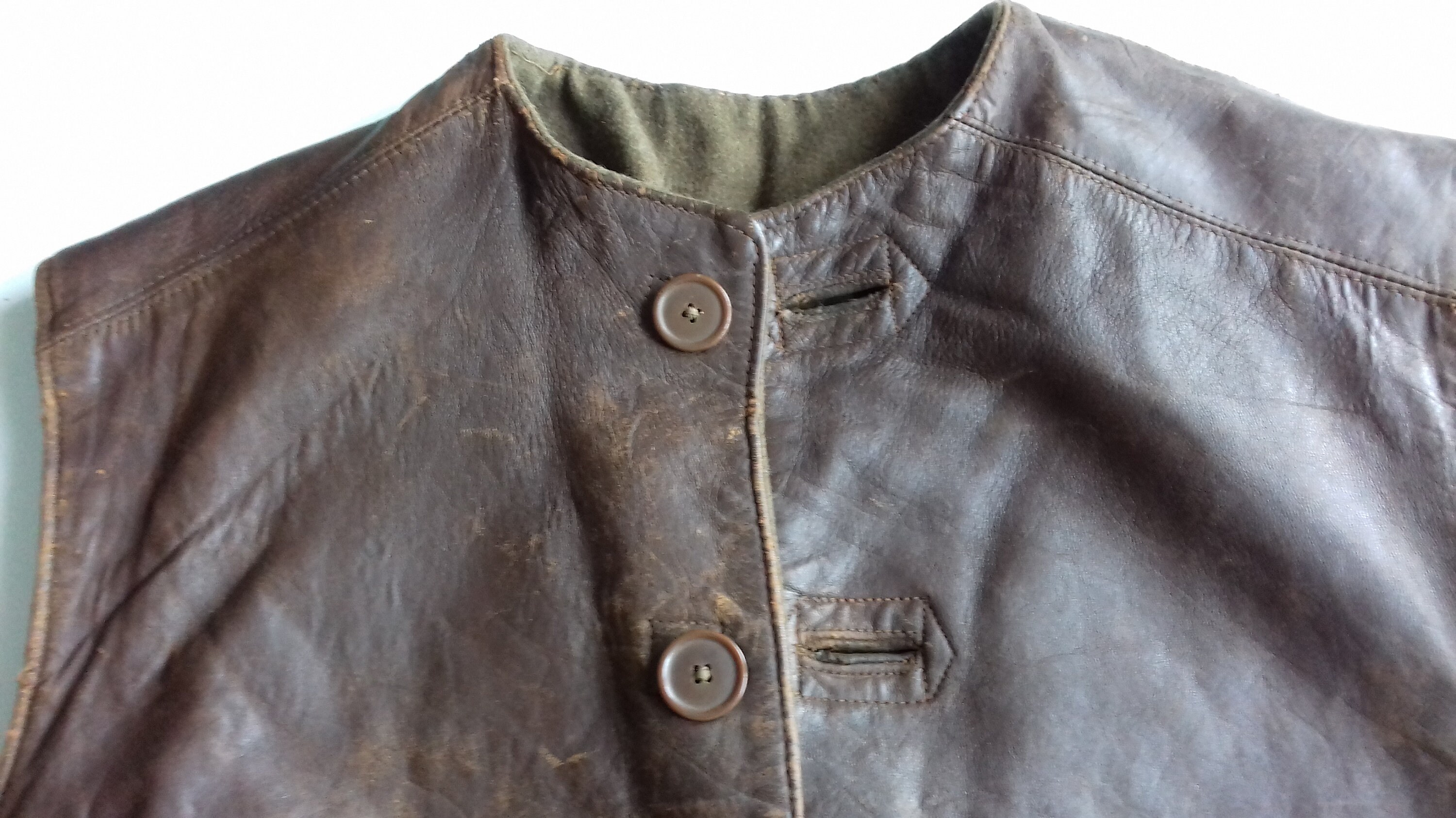 WW2 leather jerkin Etsy