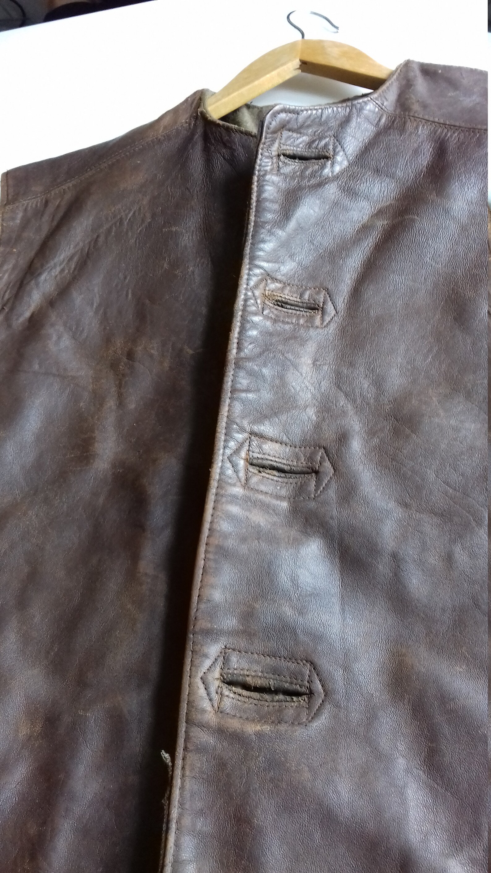 WW2 leather jerkin | Etsy