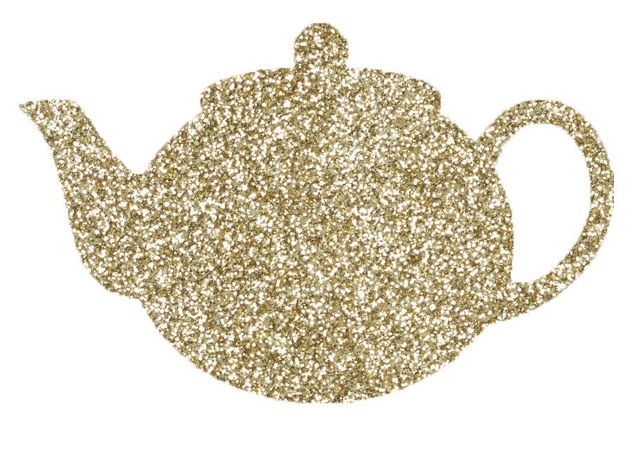Gold Glitter Teapot Clipart Etsy
