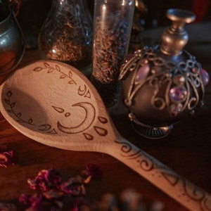 Blessing Wooden Spoon, Wooden spoon, Custom spoon, Witch blessing, Kitchen witch, Personalised spoon, Cooking spoon, Witchcraft, Altar items