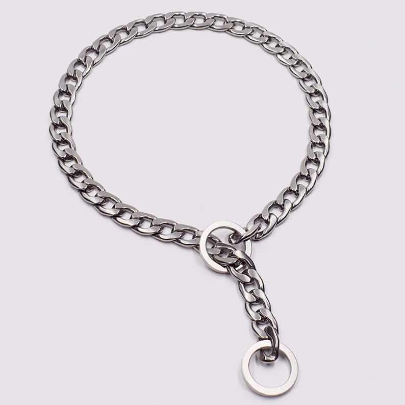 Golden Leash\uff0cDomineering Dog Decoration A Pet Collar Pet Supplies Stainless Steel Chain Large Dog Control Chain American Bully