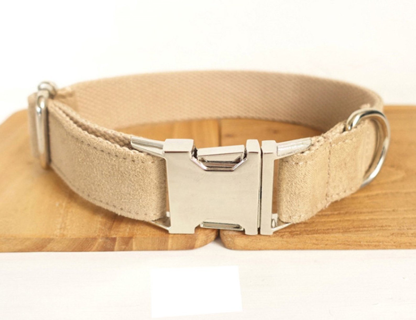 Brown Dog Collar Brown dog collars Metal Buckle Etsy