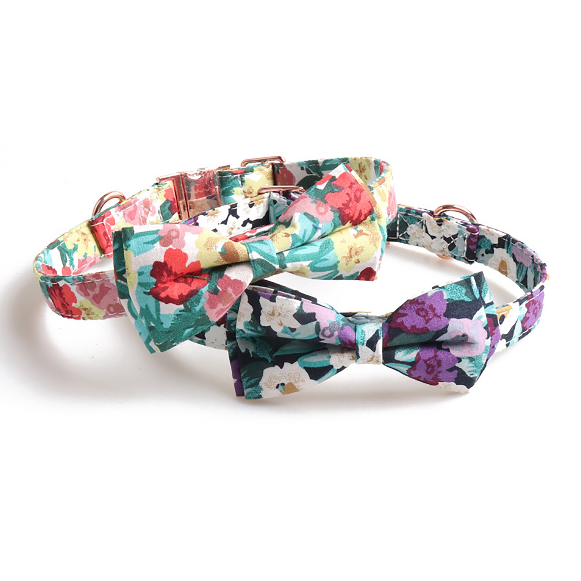 Flowers Pet Dog circle Cloth dog collar Floral Dog Collar Etsy