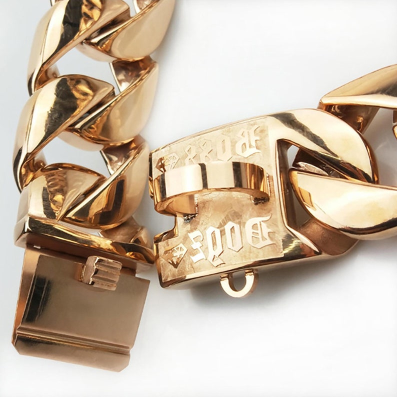 American Bully Stainless Steel Chain Colorful Pet Etsy