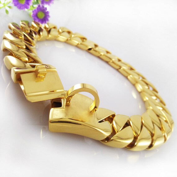 American Bully Stainless Steel Chain Colorful Pet Etsy