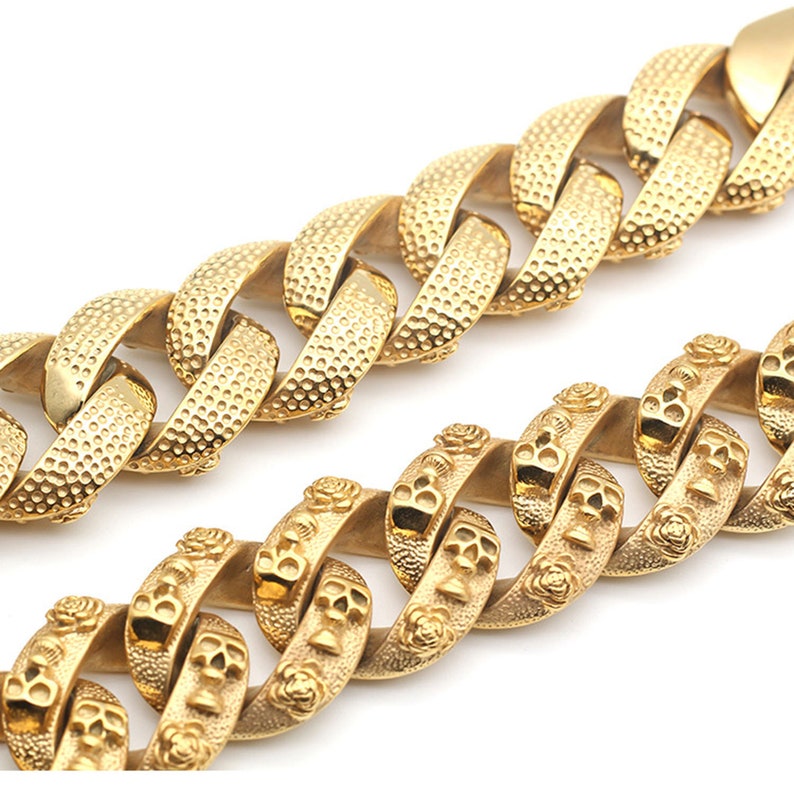 American Bully Stainless Steel Chain Large Leash Pet Etsy