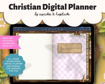 Faith Digital Planner 2024 2025, Undated Christian Planning, Reading Journal, Daily Weekly Monthly GoodNotes iPad Planner, Bible Journal