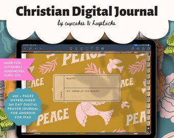Christian Digital Prayer Journal, Daily Journaling Pages, GoodNotes iPad Planner, Bible Journaling, Proverbs 31, Spiritual Growth, Undated