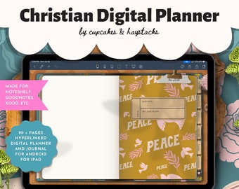 Faith Digital Planner 2024 2025, Undated Christian Planning, Reading Journal, Daily Weekly Monthly GoodNotes iPad Planner, Bible Journal