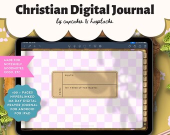 Christian Digital Prayer Journal, Daily Journaling Pages, GoodNotes iPad Planner, Bible Journaling, Proverbs 31, Spiritual Growth, Undated