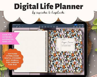 Faith Digital Planner 2024 2025, Undated Christian Planning, Reading Journal, Daily Weekly Monthly GoodNotes iPad Planner, Bible Journal