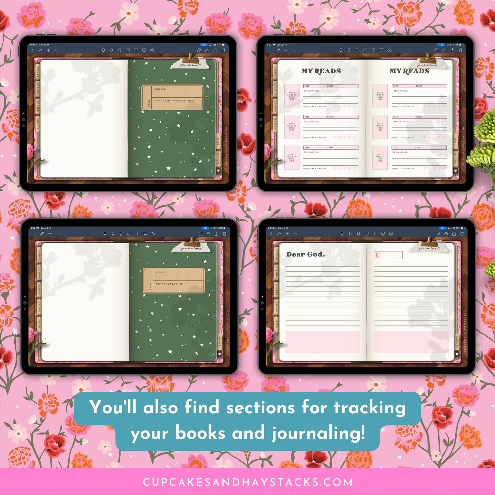 Christian Digital Planner and Prayer Journal, Goodnotes iPad Planner ...