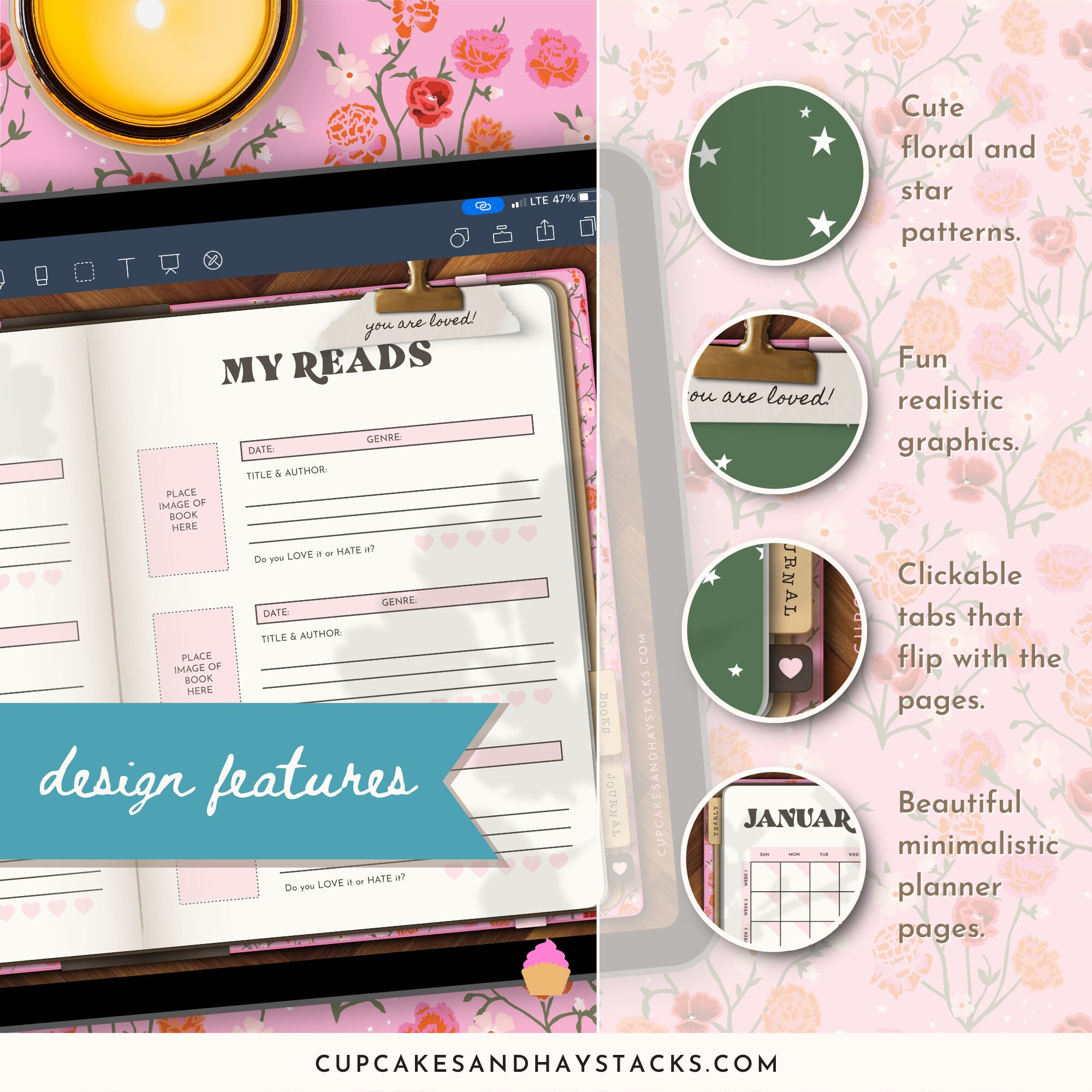 Christian Digital Planner and Prayer Journal, Goodnotes iPad Planner ...