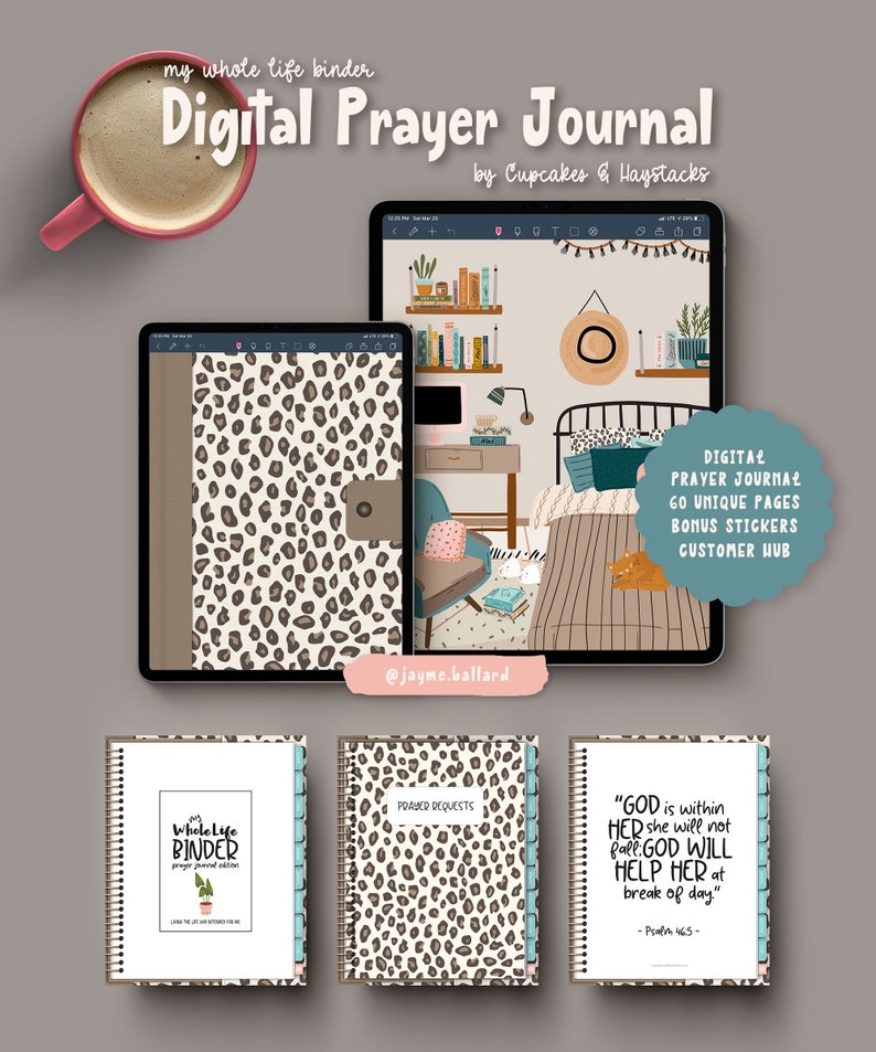 Digital Prayer Journal Digital Bible Journal Digital image 1