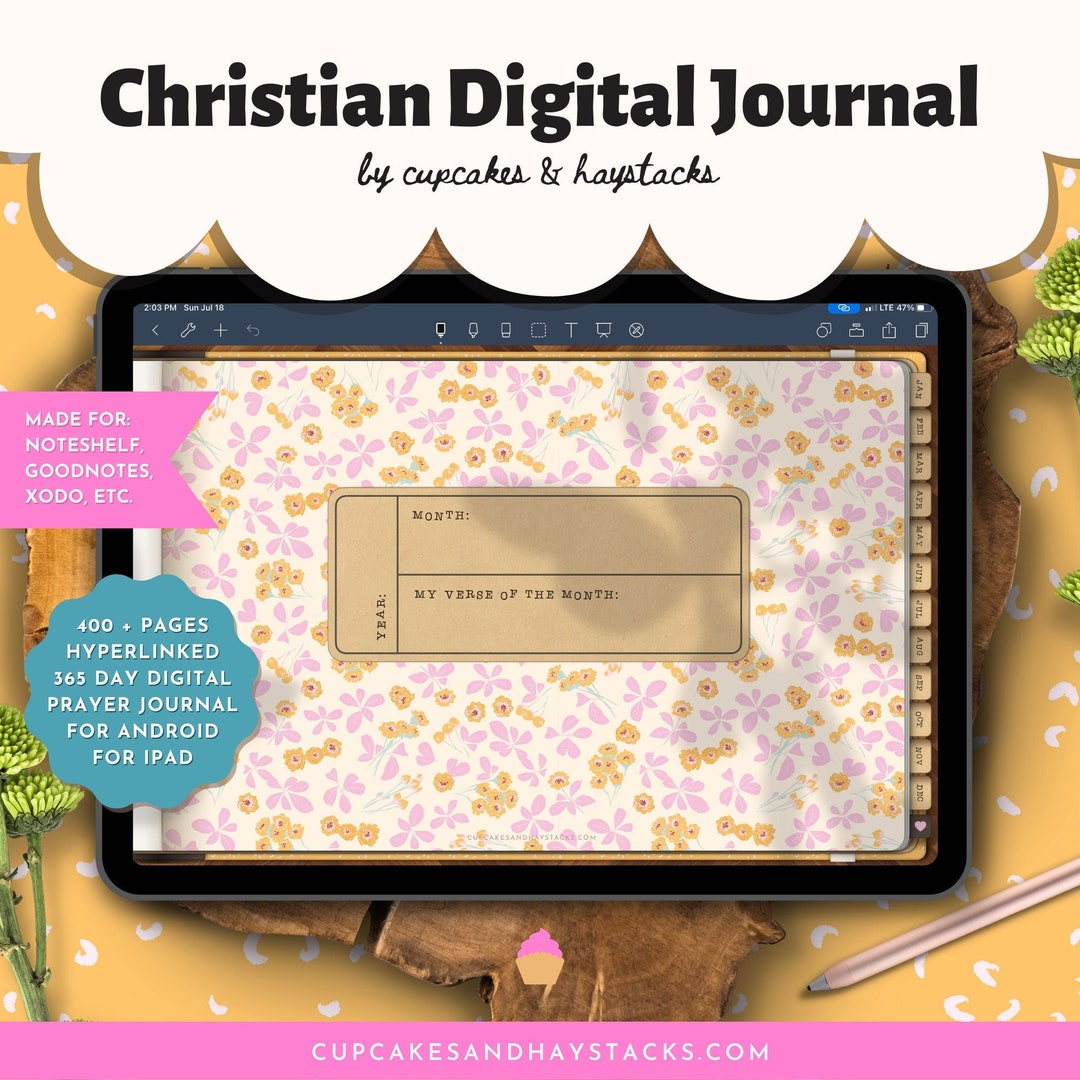 Christian Digital Prayer Journal Daily Journaling Pages - Etsy