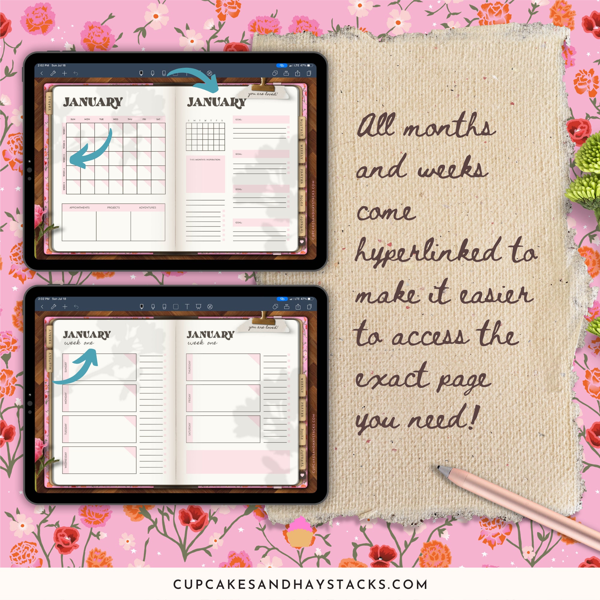 Christian Digital Planner and Prayer Journal, Goodnotes iPad Planner ...