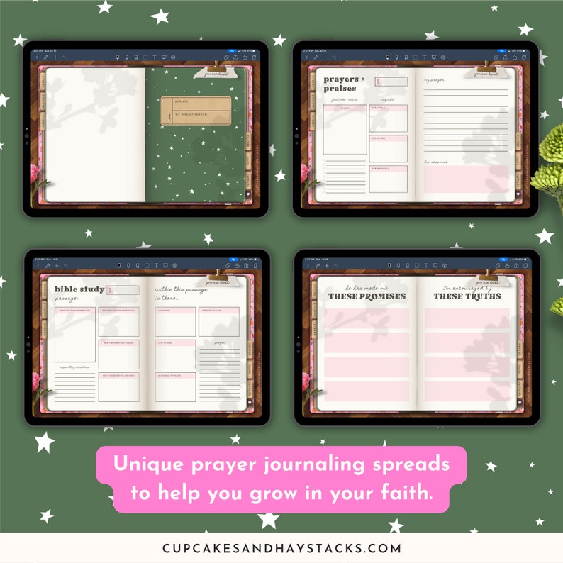 Christian Digital Planner and Prayer Journal, Goodnotes iPad Planner ...