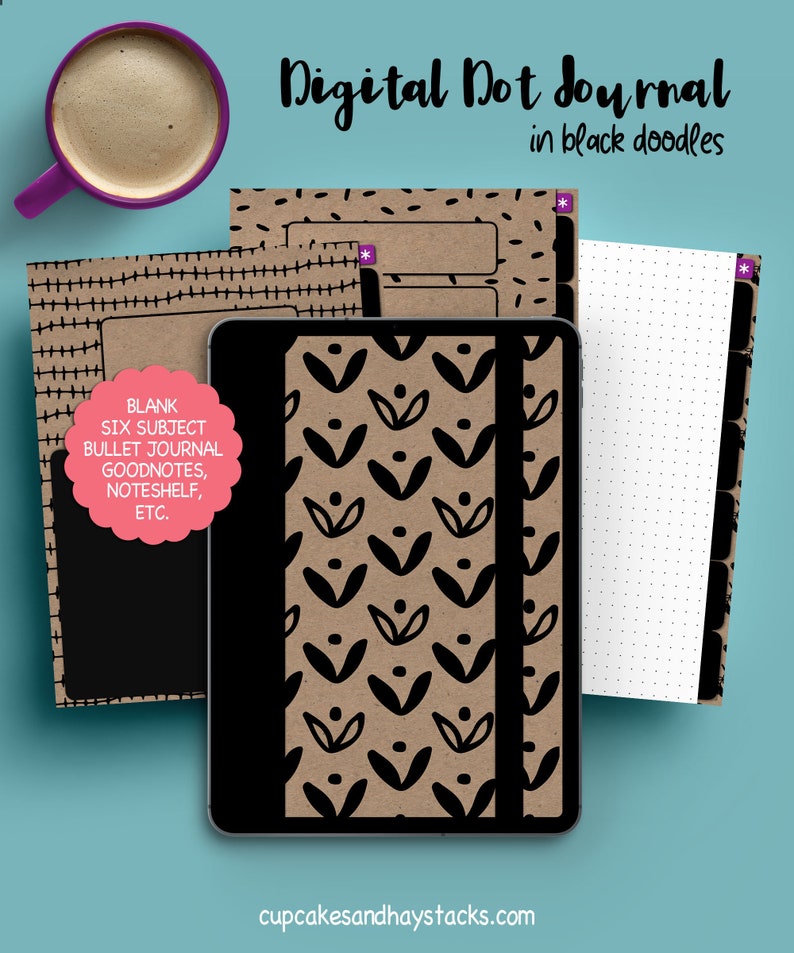 Digital Bullet Journal Goodnotes Notability iPad Blank Etsy
