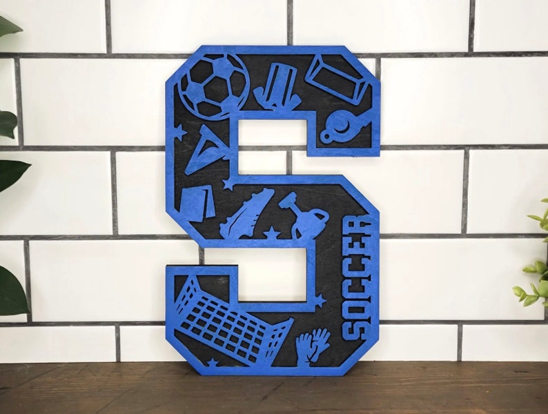 Soccer Box Letters Soccer Player Gift- Letters- Personalized- Kids Room Decor- End of ...