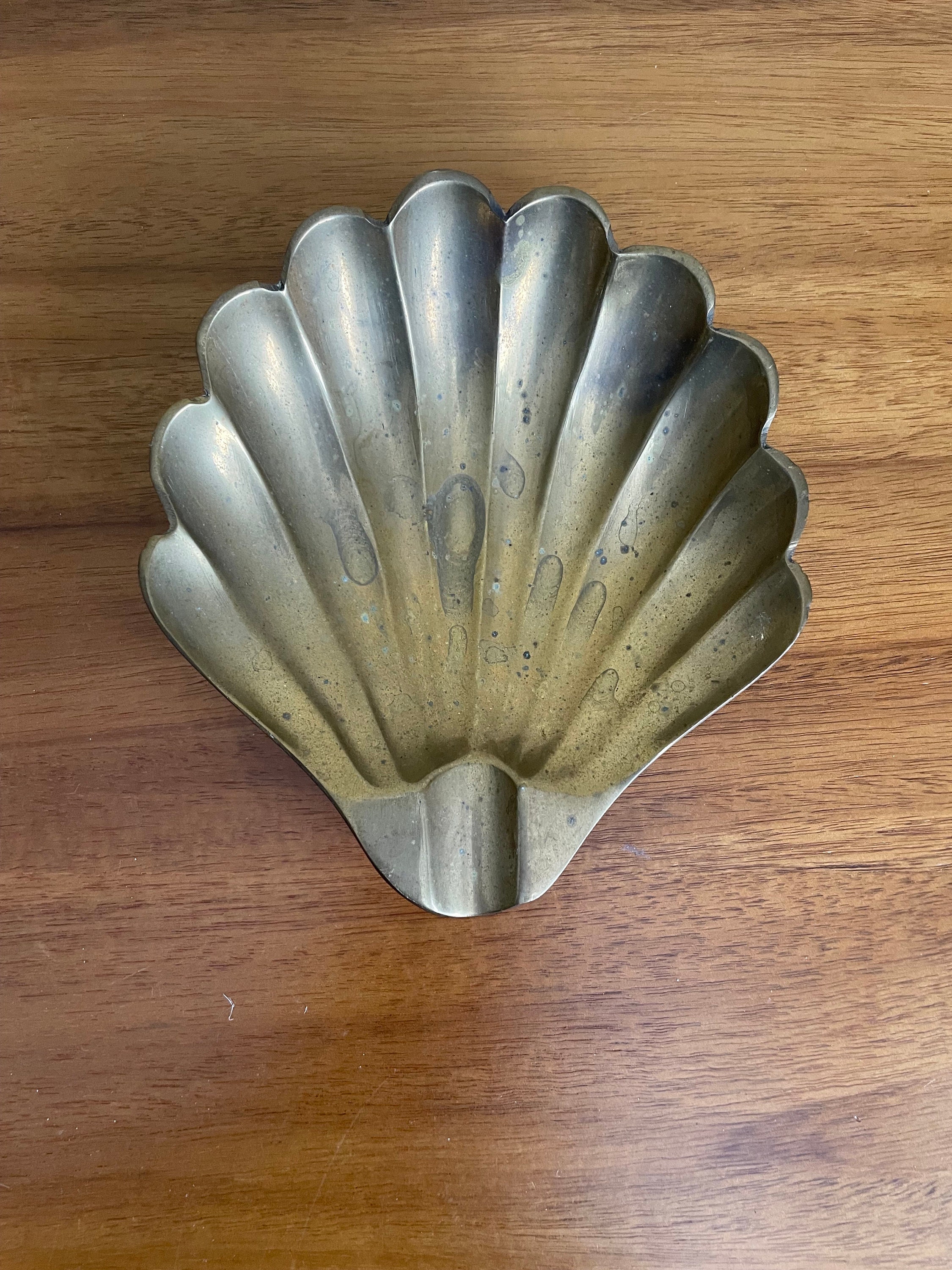 Brass Seashell Footed Dish - Etsy