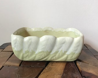 Jardinière succulente rectangulaire, vintage