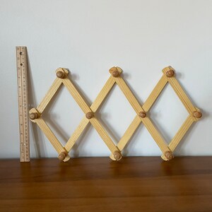 Blonde Wood Chunky Peg Rack - Etsy
