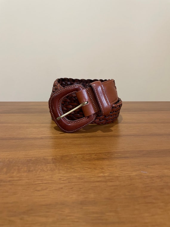 coach woven belt