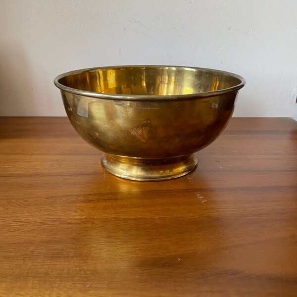 Large Brass Bowl Etsy