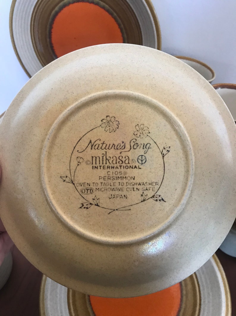 Mikasa Nature\u2019s Song Persimmon Dishes