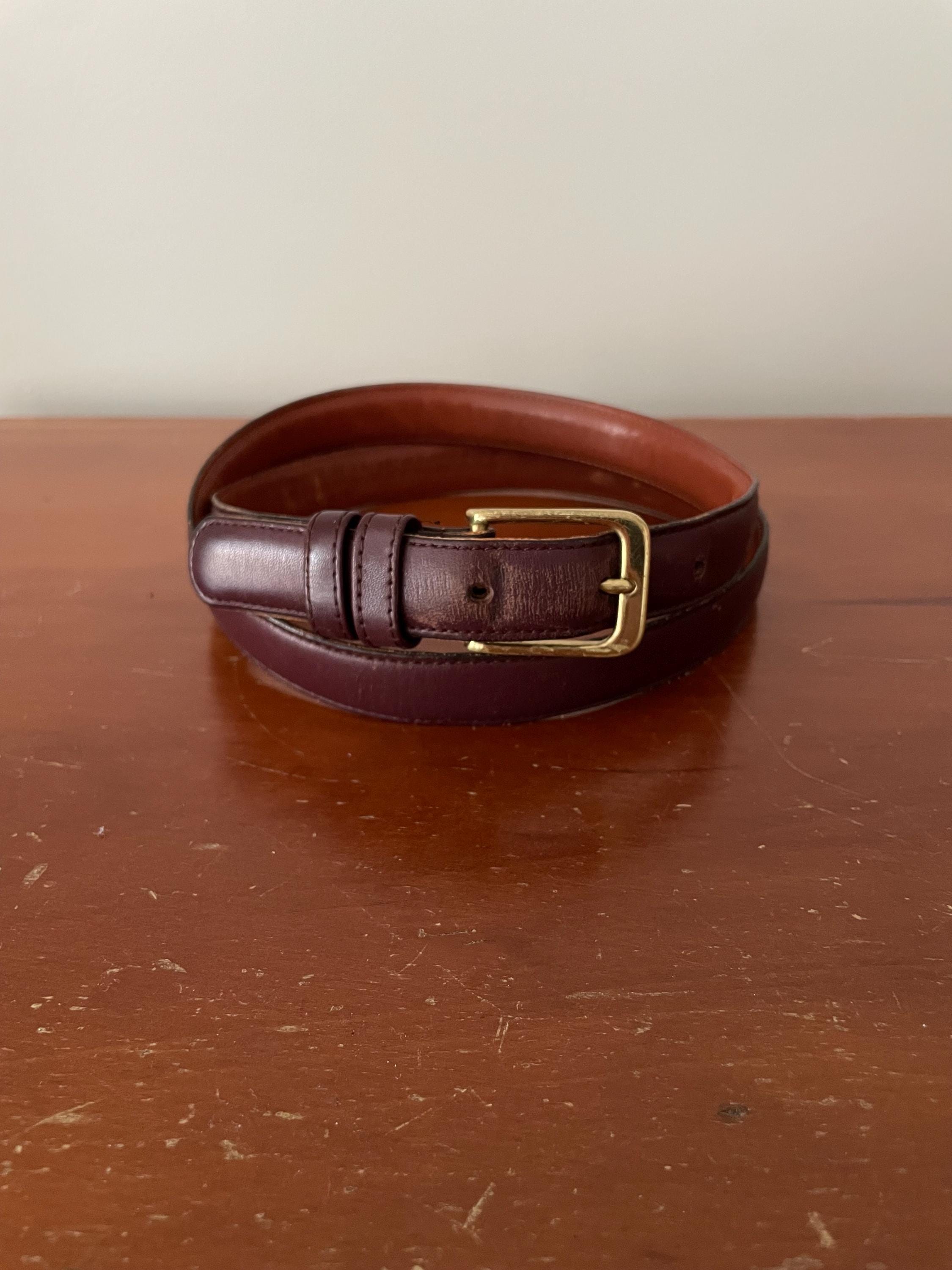 Coach Burgundy Belt, 34” - Etsy display picture 2