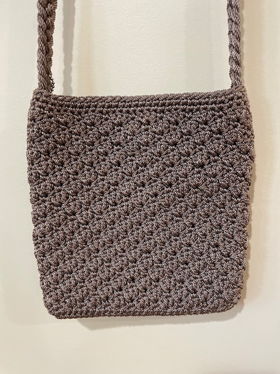 The Sak Small Crochet Crossbody, taupe