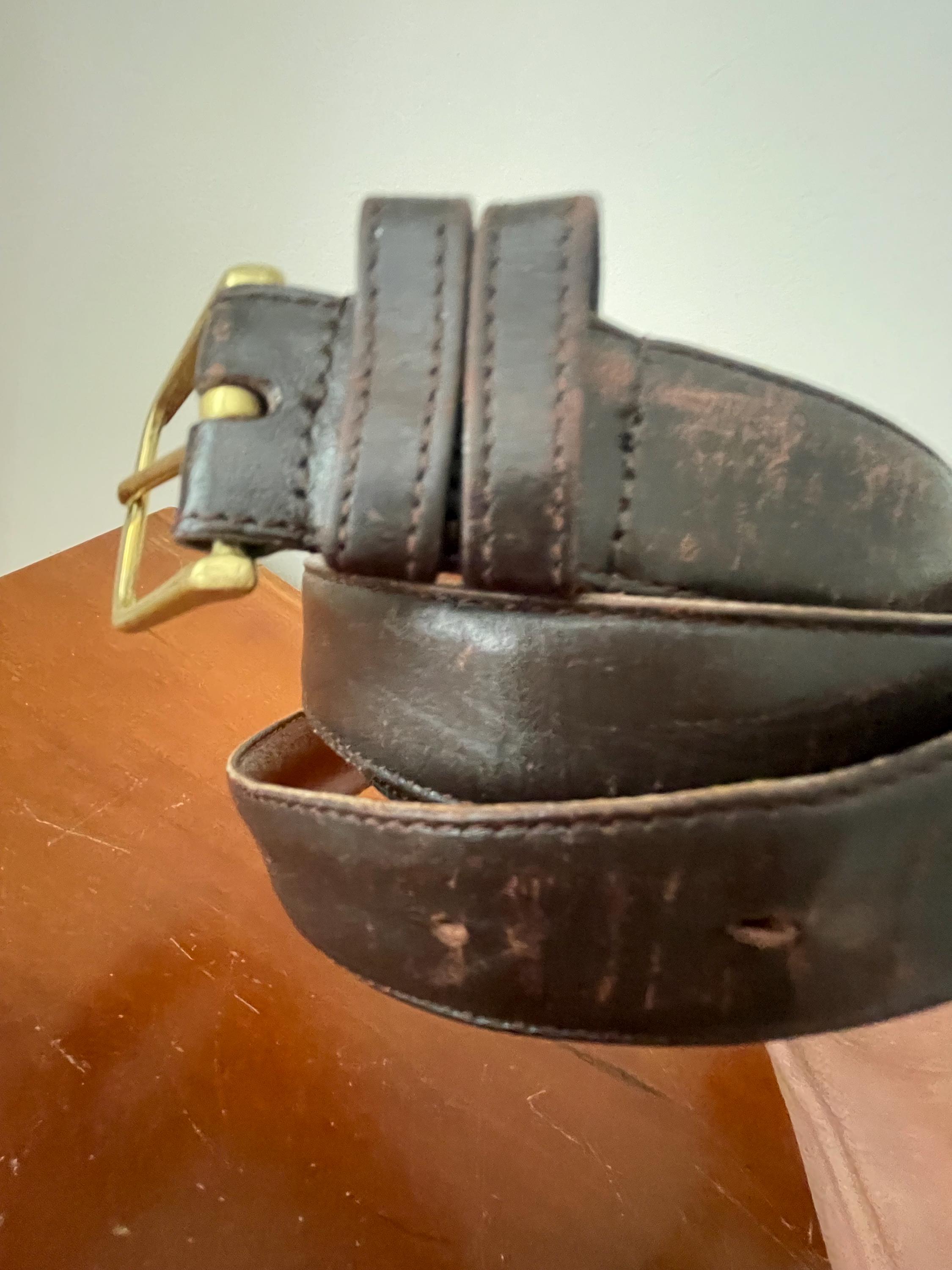Coach mocha leather belt 40\' Amazon.com: Coach40MM Sculpted C Belt : Clothing, Shoes  main image 2