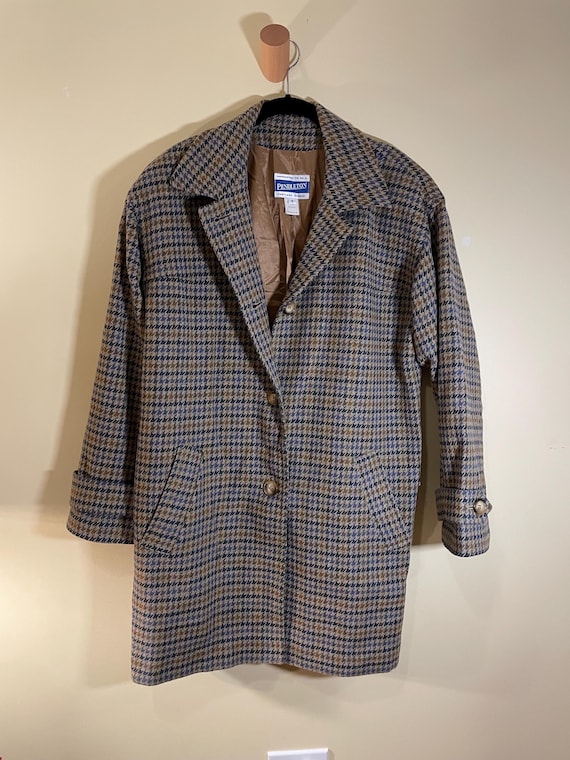 Vintage Pendleton Houndstooth Coat - image 1