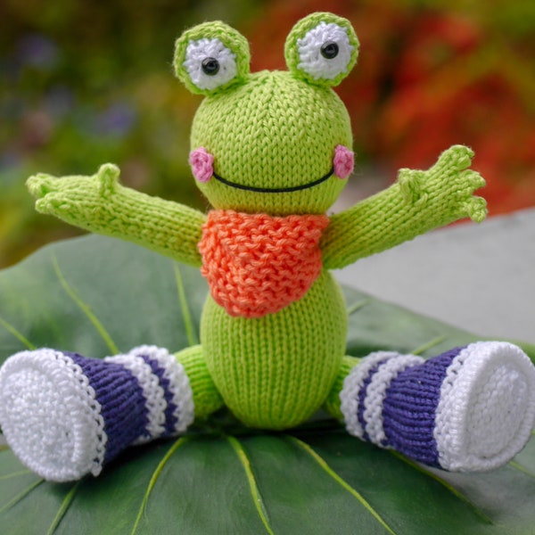 Modèle tuto tricot, Bertille, la grenouille, amigurumi