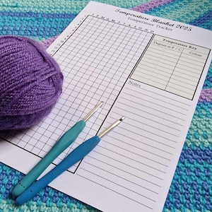 Temperature Blanket - Temperature Tracker Sheet Planner
