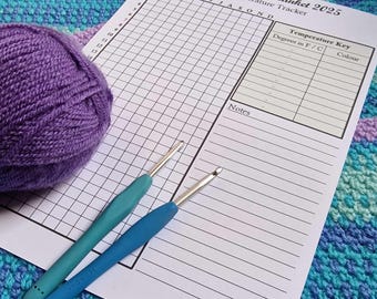 Temperature Blanket - Temperature Tracker Sheet Planner