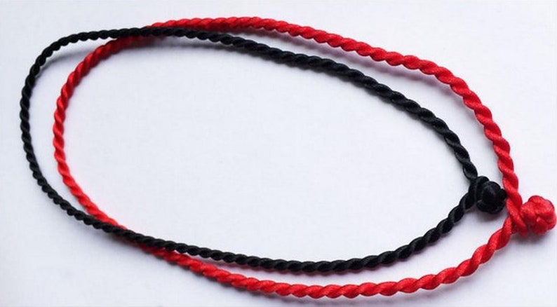 100pcs 20inches 3mm RainbowBlackRed Braided Silk Cord Necklace,For Pendant Charm,DIY Necklace